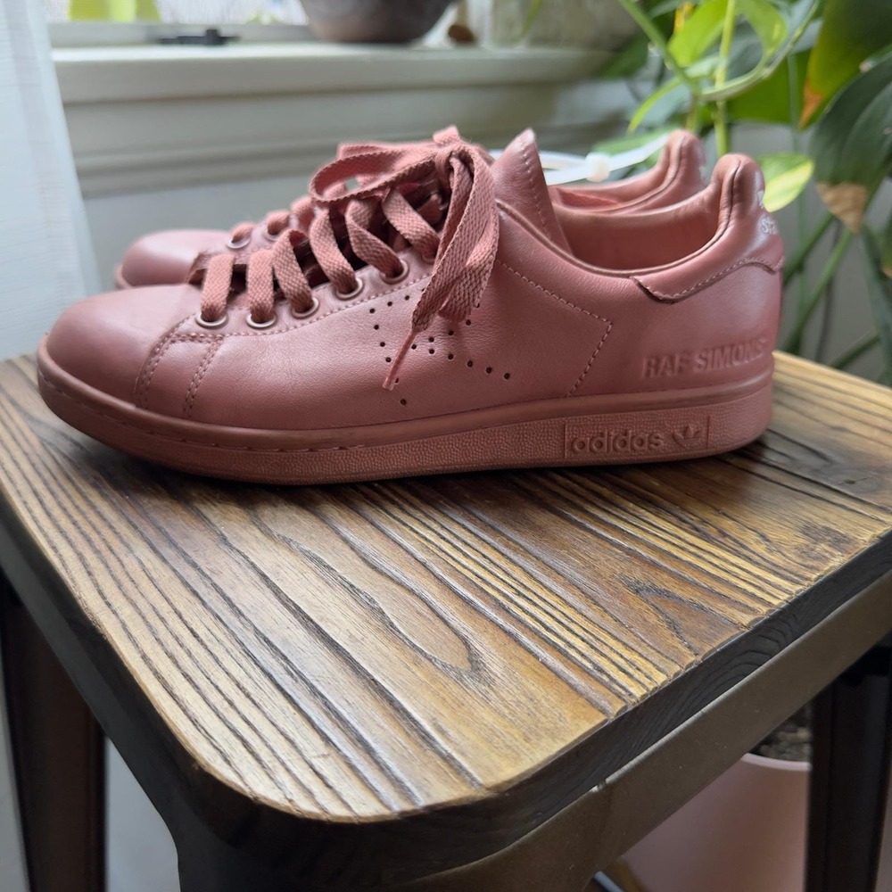 Adidas x Raf Simons Stan Smith Pink Leather Sneakers Women's Size US 5.5